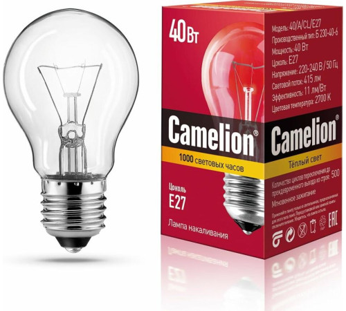 CAMELION (7276) 40/A/CL/E27