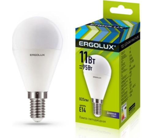 ERGOLUX (13629) LED-G45-11W-E14-6K