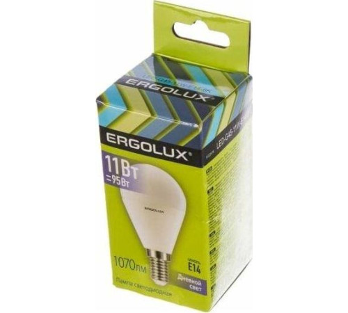 ERGOLUX (13629) LED-G45-11W-E14-6K