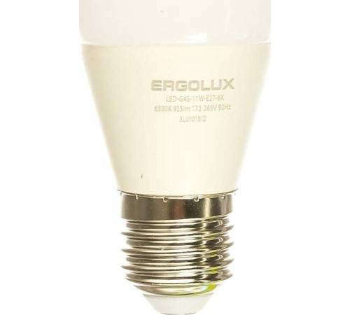 ERGOLUX (13632) LED-G45-11W-E27-6K