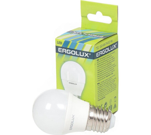 ERGOLUX (12877) LED-G45-7W-E27-6K
