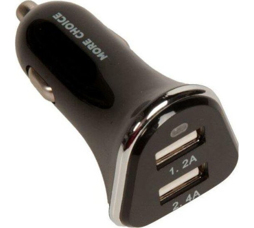 MORE CHOICE (4627151191393) AC22i 2USB 2.4A для 8-pin Black