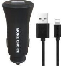 MORE CHOICE (4627151192109) AC23i 2USB 2.4A для 8-pin Black