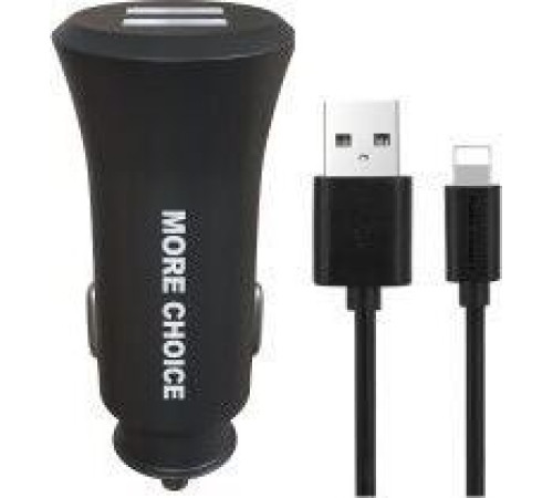 MORE CHOICE (4627151192109) AC23i 2USB 2.4A для 8-pin Black