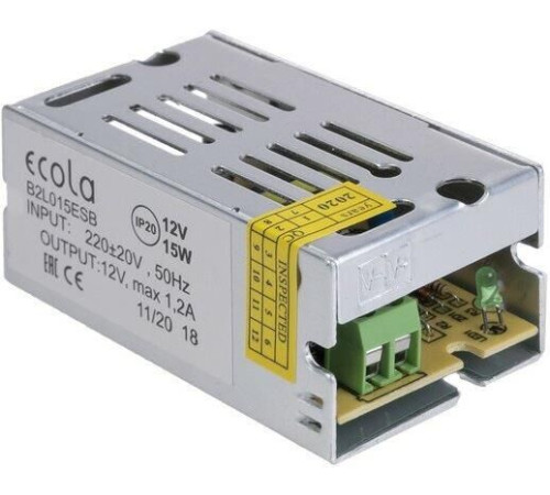 ECOLA B2L015ESB LED strip Power Supply 15W 220V-12V IP20