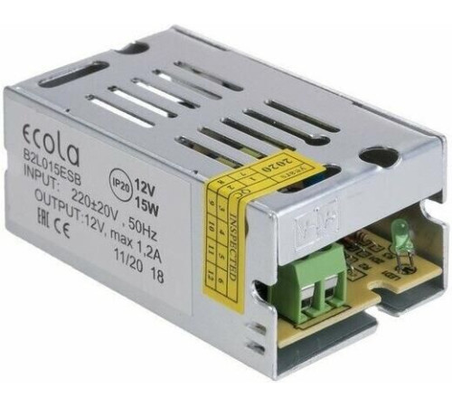 ECOLA B2L015ESB LED strip Power Supply 15W 220V-12V IP20