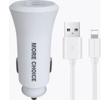 MORE CHOICE (4627151192093) AC23i 2USB 2.4A для 8-pin White