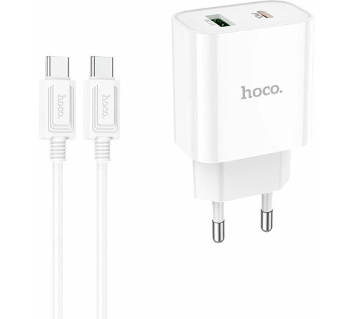 HOCO (6931474740526) C80A RAPIDO PD+QC3.0 + кабель 8PIN-TYPE-C белый