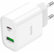HOCO (6931474740526) C80A RAPIDO PD+QC3.0 + кабель 8PIN-TYPE-C белый