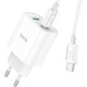 HOCO (6931474740526) C80A RAPIDO PD+QC3.0 + кабель 8PIN-TYPE-C белый