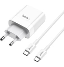HOCO (6931474740526) C80A RAPIDO PD+QC3.0 + кабель 8PIN-TYPE-C белый