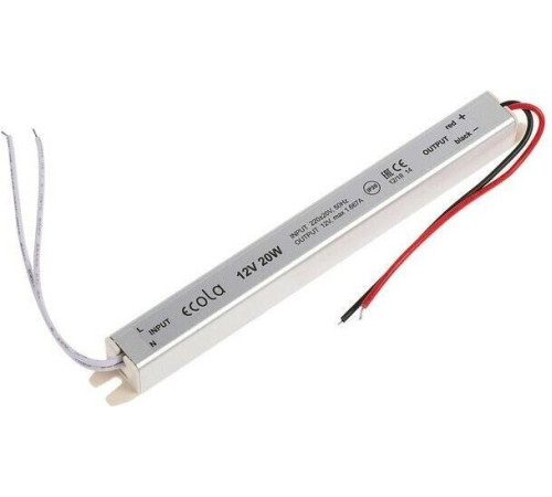 ECOLA B2T020ESB LED strip Power Supply 20W 220V-12V IP20