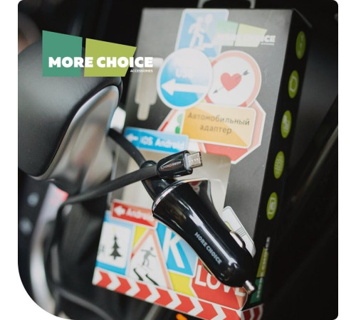 MORE CHOICE (4627151191379) AC22m 2USB 2.4A для micro USB Black