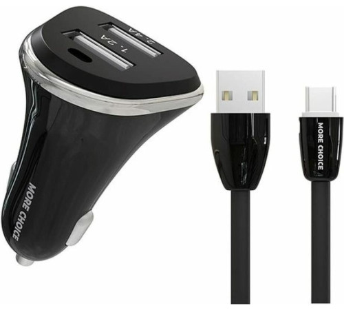 MORE CHOICE (4627151191379) AC22m 2USB 2.4A для micro USB Black