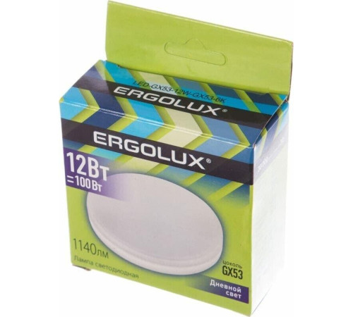 ERGOLUX (14238) LED-GX53-12W-GX53-6K