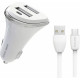 MORE CHOICE (4627151191386) AC22m 2USB 2.4A для micro USB White