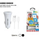 MORE CHOICE (4627151192116) AC23m 2USB 2.4A для micro USB Black