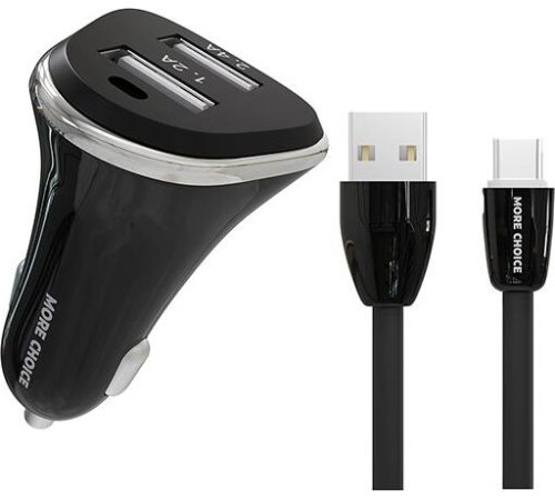 MORE CHOICE (4627151191416) AC22a 2USB 2.4A для Type-C Black