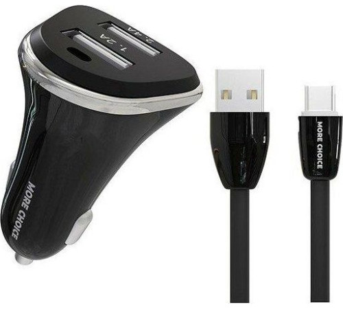MORE CHOICE (4627151191416) AC22a 2USB 2.4A для Type-C Black