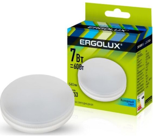 ERGOLUX (13513) LED-GX53-7W-GX53-4K
