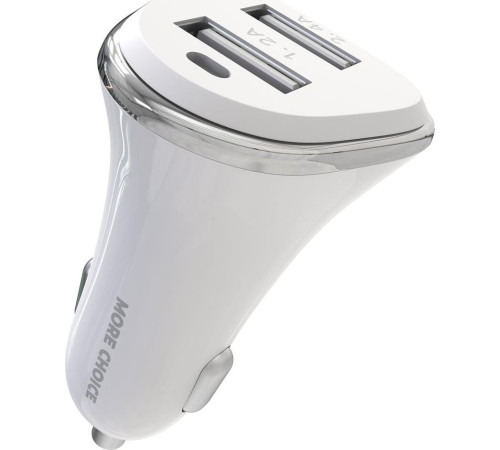MORE CHOICE (4627151191423) AC22a 2USB 2.4A для Type-C White