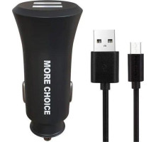 MORE CHOICE (4627151192147) AC23a АЗУ 2USB 2.4A для Type-C Black