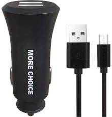 MORE CHOICE (4627151192147) AC23a АЗУ 2USB 2.4A для Type-C Black