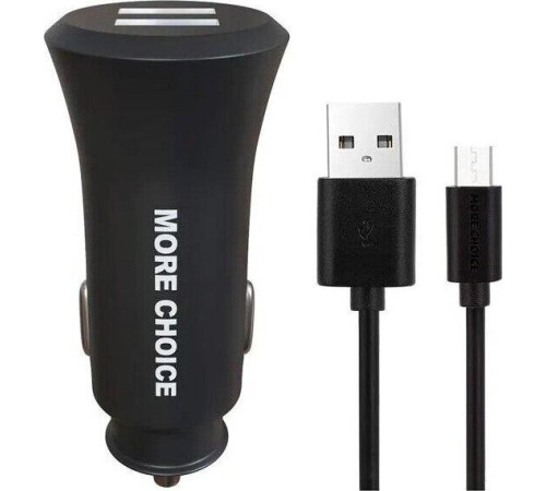 MORE CHOICE (4627151192147) AC23a АЗУ 2USB 2.4A для Type-C Black
