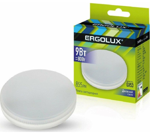 ERGOLUX (14309) LED-GX53-9W-GX53-6K