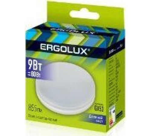 ERGOLUX (14309) LED-GX53-9W-GX53-6K