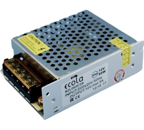 ECOLA B2L060ESB LED strip Power Supply 60W 220V-12V IP20