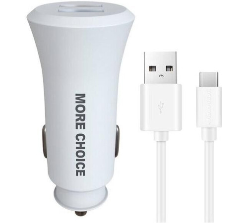 MORE CHOICE (4627151192130) AC23a 2USB 2.4A для Type-C White