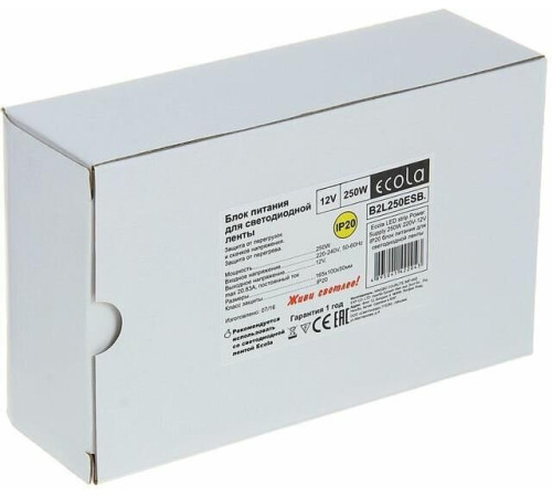 ECOLA B2L250ESB LED strip Power Supply 250W 220V-12V IP20