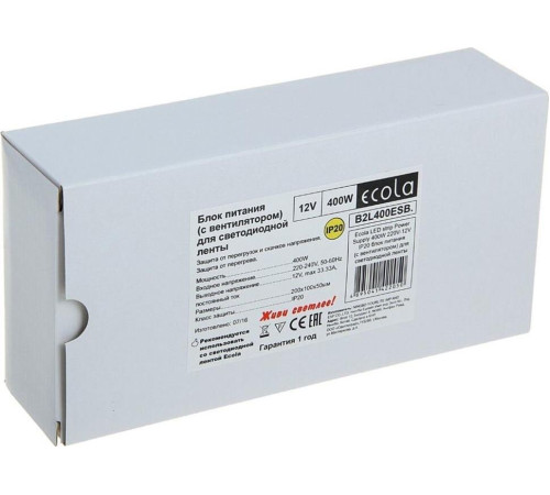 ECOLA B2L400ESB LED strip Power Supply 400W 220V-12V IP20