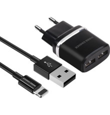 MORE CHOICE (4627151190013) NC22i СЗУ 2USB 2.4A для 8-pin Black