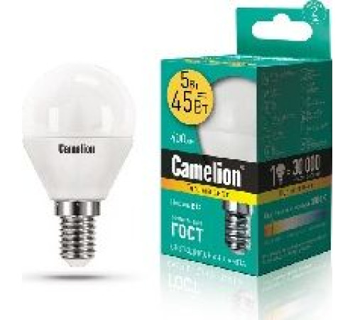 CAMELION (12027) LED5-G45/830/E14/5Вт