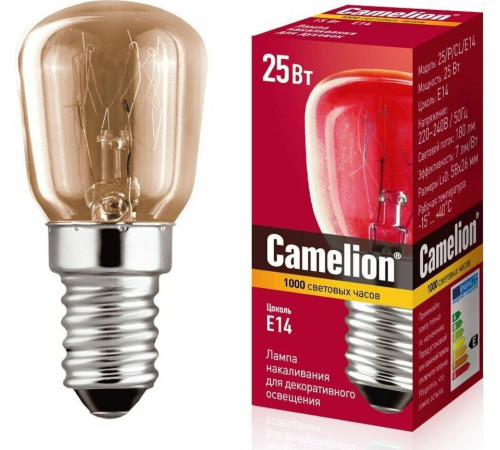 CAMELION (13649) 25/P/CL/E14 - для холодильников