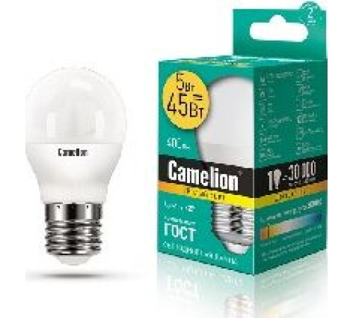 CAMELION (12028) LED5-G45/830/E27/3000K