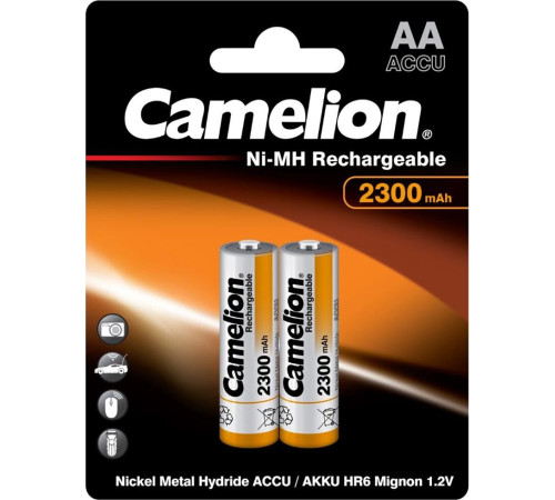 CAMELION (5221) NH-AA2300BP2 AA-2300MAH NI-MH BL-2