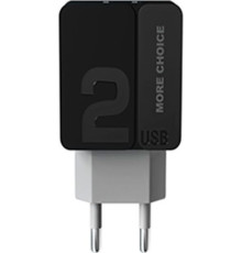 MORE CHOICE (4627151191911) NC46i 2USB 2.4A для 8-pin 1м Black Grey