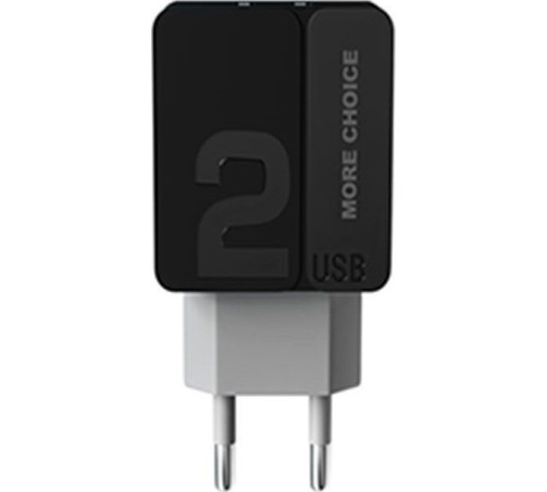 MORE CHOICE (4627151191911) NC46i 2USB 2.4A для 8-pin 1м Black Grey
