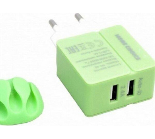 MORE CHOICE (4627151191904) NC46i 2USB 2.4A для 8-pin - 1м Green