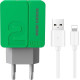 MORE CHOICE (4627151191904) NC46i 2USB 2.4A для 8-pin - 1м Green