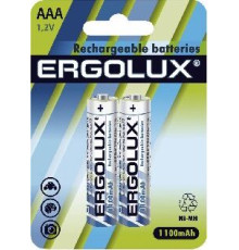 ERGOLUX (12446) AAA-1100MAH NI-MH BL-2 (NHAAA1100BL2, аккумулятор,1.2В)