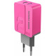 MORE CHOICE (4627151191898) NC46i СЗУ 2USB 2.4A для 8-pin - 1м Pink