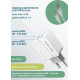 MORE CHOICE (4627151191928) NC46i СЗУ 2USB 2.4A для 8-pin - 1м White Grey