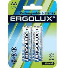 ERGOLUX (12975) AA-1500MAH NI-MH BL-2 (NHAA1500BL2, аккумулятор,1.2В)