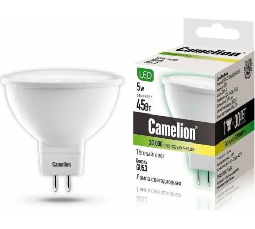 CAMELION (12041) LED5-S108/830/GU5.3/5Вт/3000K