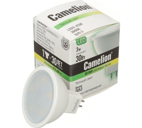 CAMELION (12041) LED5-S108/830/GU5.3/5Вт/3000K