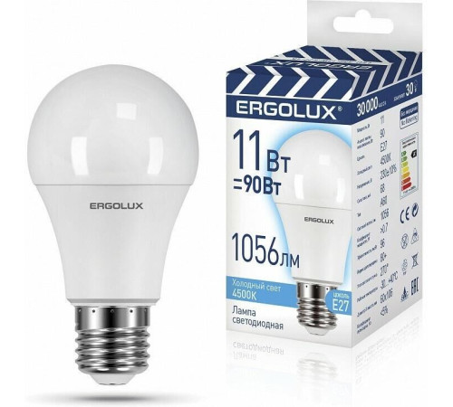 ERGOLUX (14459) LED-A60-11W-E27-4K